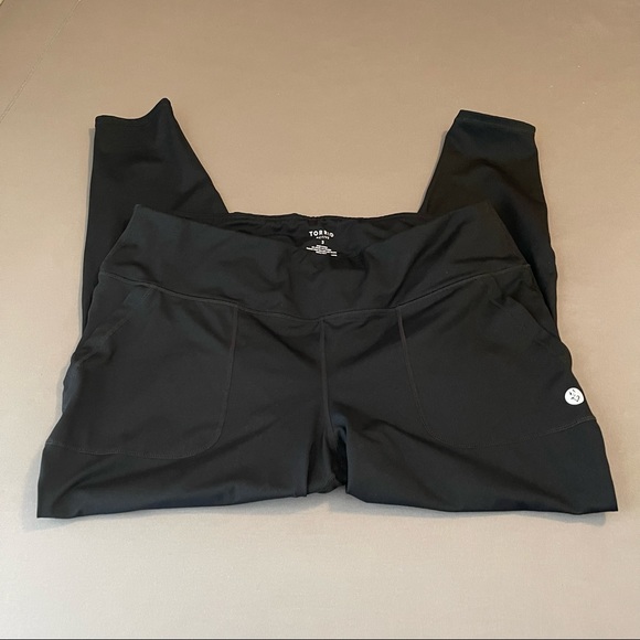 Torrid Black Full length Active Performance Core Legging With Trouser Pockets 3X - Picture 5 of 14